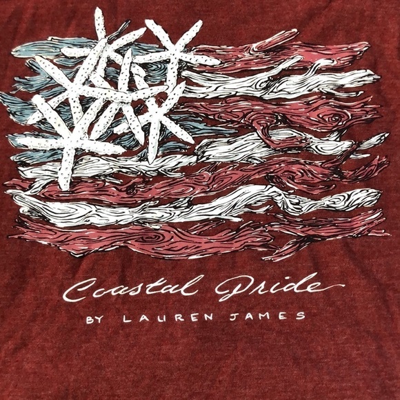 Lauren James Coastal Pride Cropped Hoodie. NWT. Size Medium - Picture 3 of 3